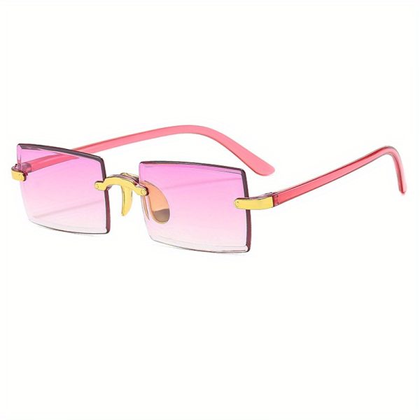 Frameless Multi-color Retro Fashionable Sunglasses