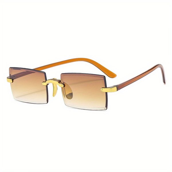 Frameless Multi-color Retro Fashionable Sunglasses - Image 3